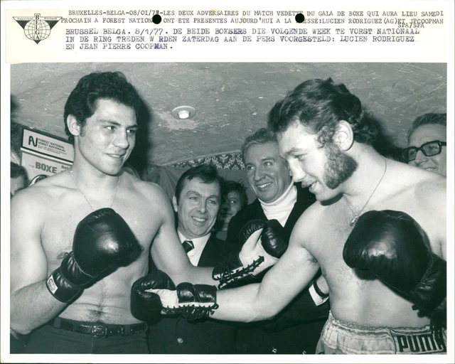 Boxers Lucien Rodriguez and Jean Pierre Coopman... - Vintage Photograph 3433946