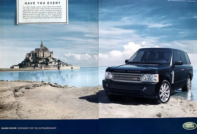 2007 RANGE ROVER Designed for the Extraordinary Mont-St-Michael France PRINT AD