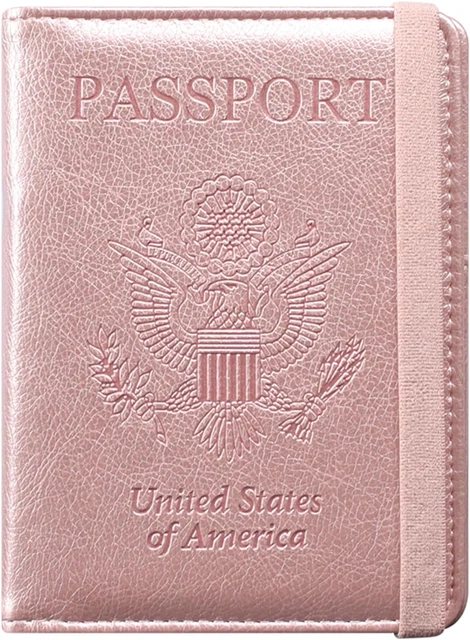 Passport and Vaccine Card Holder Combo, Cover Case with CDC Vaccination Card Slo