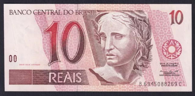Brazil 10 Reais 1997 P 245Ae Fds / UNC C-08