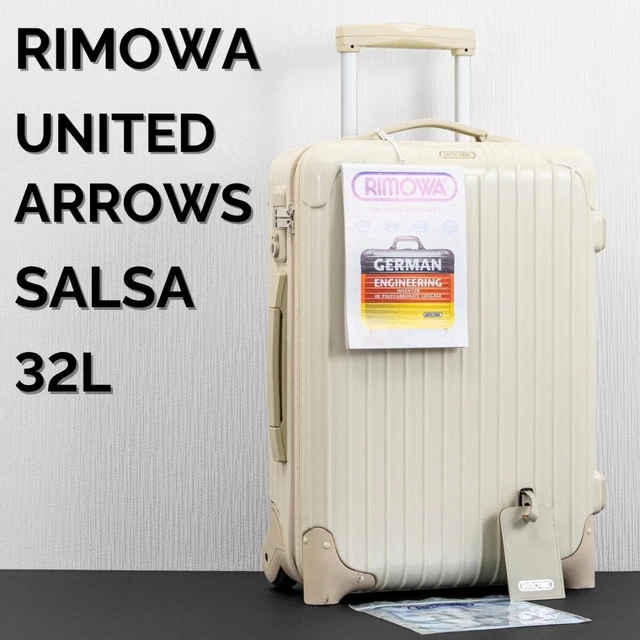 RIMOWA x UNITED ARROWS SALSA ECRU 2輪 UA RIMOWA 32L United Arrows Salsa 2 Wheel CABIN Carry-on Size