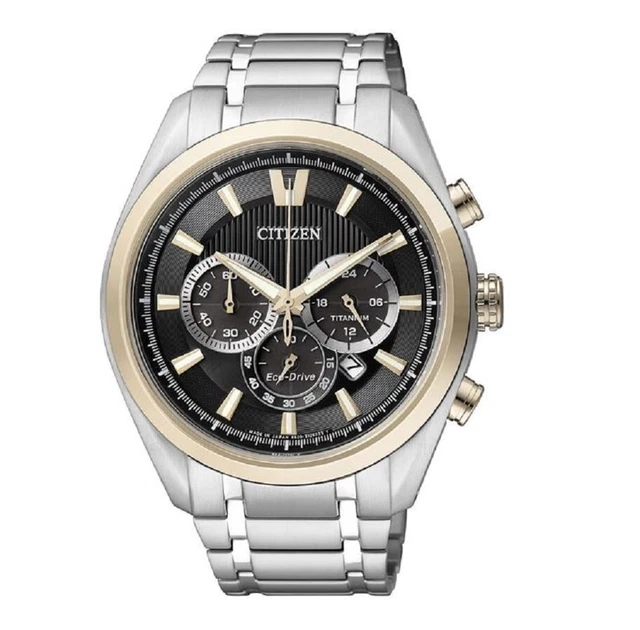 Montre Citizen Homme CA4497-86X Super Titane Eco-Drive - Chronographe, Boîtier 43.5mm, étanche 10 Bars, Neuve