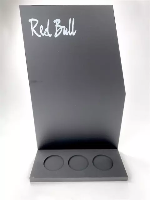 Red Bull Energy Kreide Tafel mit Dosenständer Aufsteller Menu Board Tisch Bar