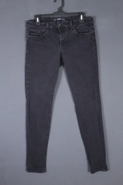 Joes Jeans Women 31 Mid Rise Skinny Black Stretch Denim Casual Modern Pants