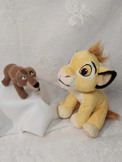 DISNEY LION KING Young Simba & Scar Plush Stuffed Animal Toy Read ...