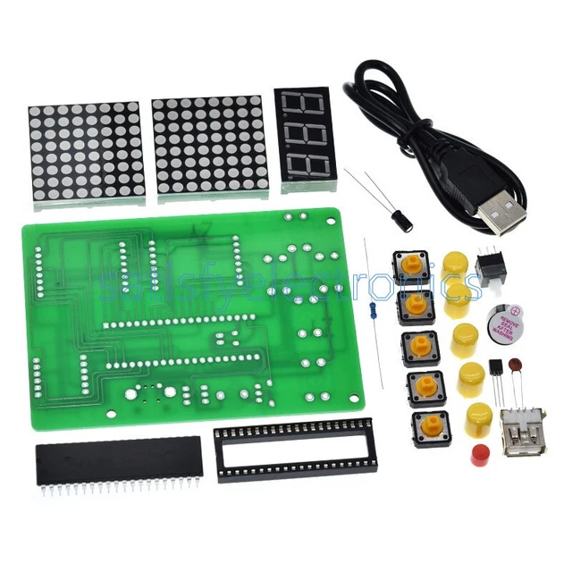 DIY KITS GAME Board Kit 51 SCM Chip Retro Electronic Soldering Practice