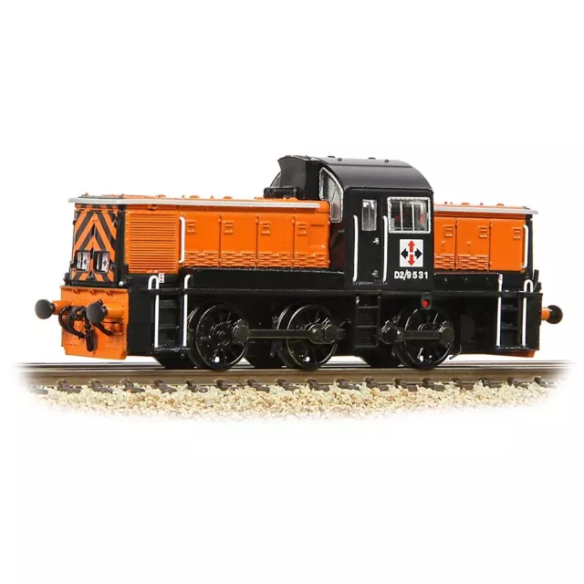 GF 372-954 - Diesellok Class 14 D2/9531 NCB British Oak Orange & Black - Spur N