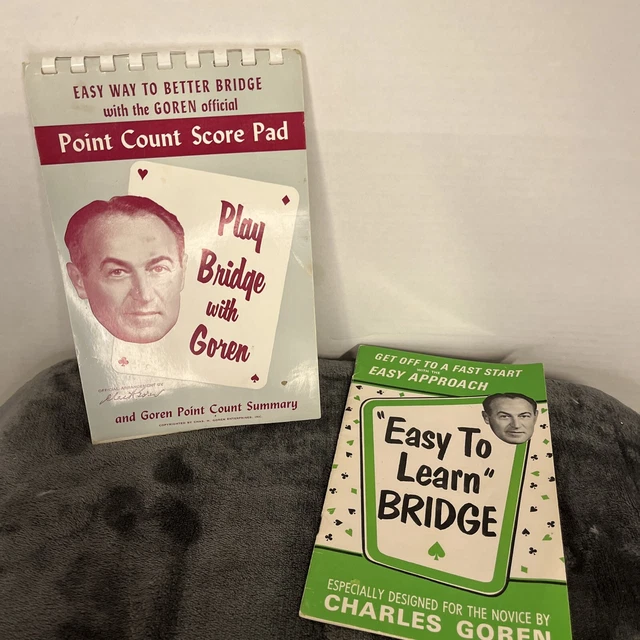 PLAY BRIDGE WITH Goren Point Count Score Pad & Easy To Learn Bridge