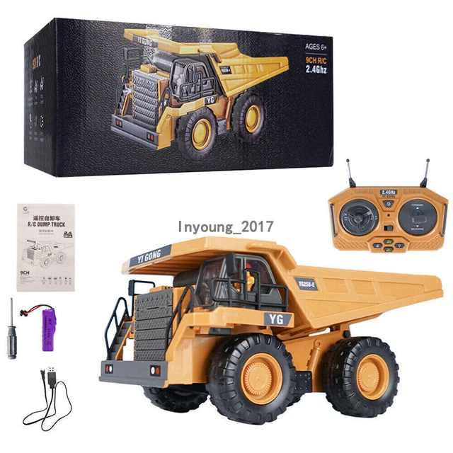 Remote Control Tipper Truck – 2.4GHz RC Construction Vehicle Toy With Lifting Bed & Multi-Wheel Design (Multicolor
