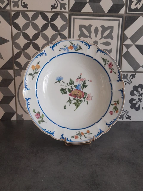 Charles Field Haviland Marjolaine-grand plat rond creux-porcelaine limoges