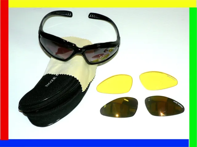 lunettes à verres interchangeables moto "noze-bikers"