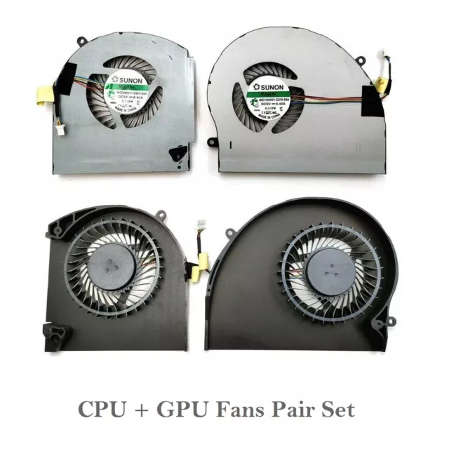 Dell Alienware 17 R3 R4 R5 Series Laptop CPU & GPU Cooling Fans Pair Set 5V DC