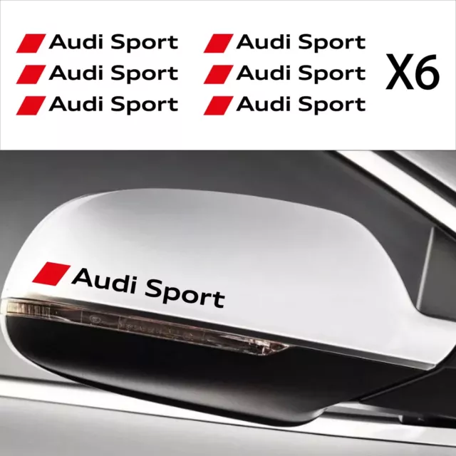 ADESIVO specchietti CERCHI lega logo AUDI SPORT S LINE A3 A4 A5 TT Q3 Q5 tuning