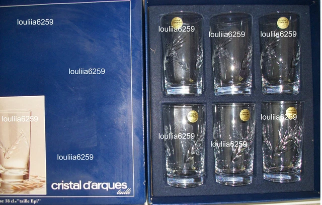 Lot de 4 gobelets 36 cl swirly - cristal d'arques Couleur transparent