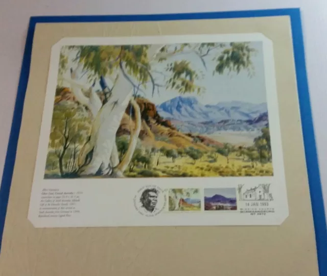 1993 - 1994  Art Of Our Country Land And Spirit  Albert Namatjira Stamp Folder