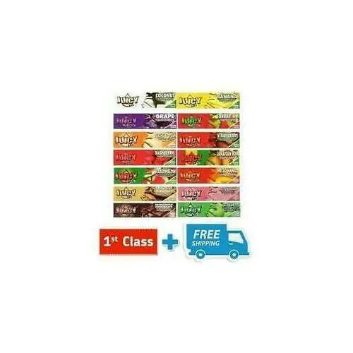 Juicy Jays King Size Slim Fruity Flavoured Rolling Papers 1,2,5,10,24 Booklets