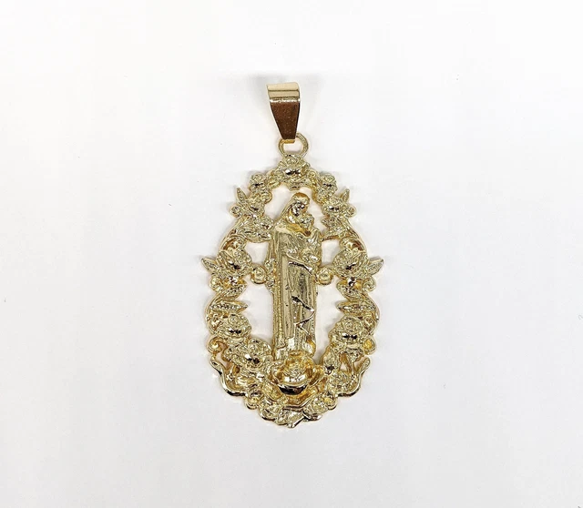 Gold Plated My Lady Virgin Mary Pendant Oro Laminado Virgen de Guadalupe Medalla