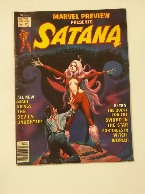 Marvel Preview #7 - 1976 - KEY ISSUE Satana - 1st app Rocket Raccoon