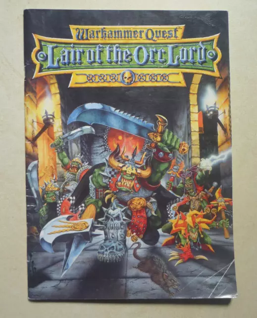Vintage Warhammer Quest Lair of the Orc Lord Book 1995