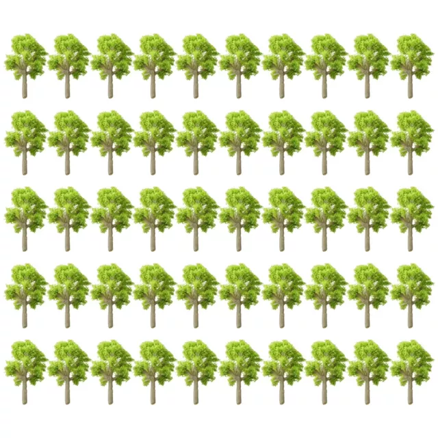 50PCS Trees Model Garden Train Railway Architectural Scenery Layout Model Tree