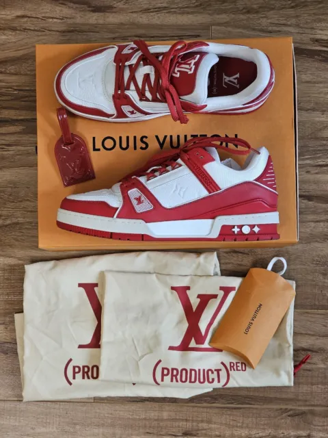 lv sneakers red