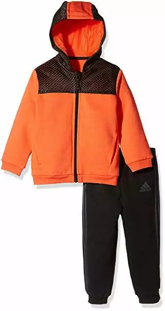 Adidas-Jungen Entraînement Survêtement, Orange/Noir, Gr. 80, AY6178, Neuf