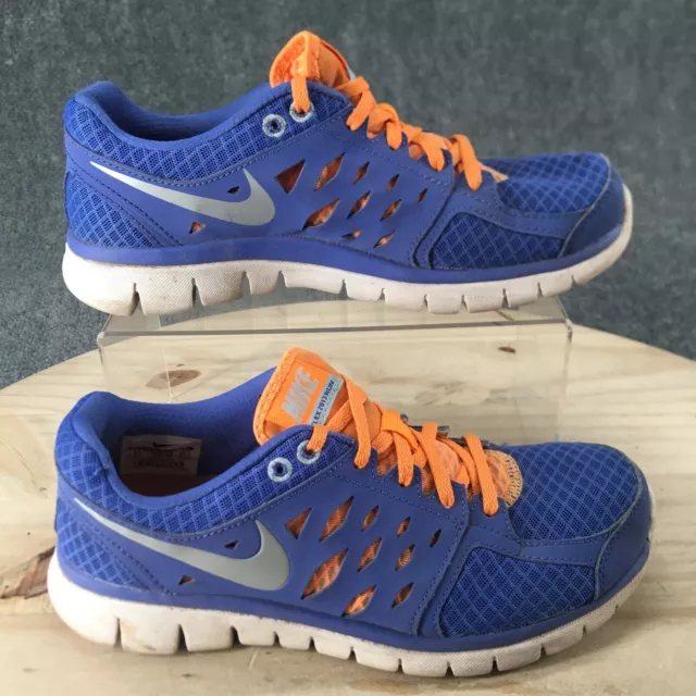 Nike Shoes Womens 8.5 Flex Running Sneakers Blue Mesh 580440-500 Lace Up Comfort