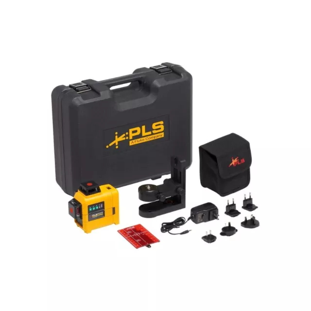 PLS 3X360R KIT  3X360 Red line laser level, RBP5, Case and bracket