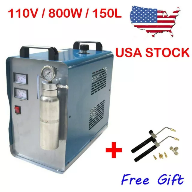 800W 150L Acrylic Polisher Machine Oxygen Hydrogen Flame Generator 2 Gas Torches