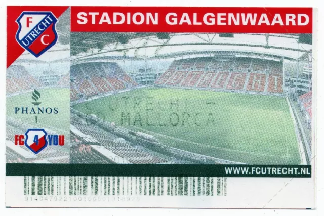 Ticket friendly FC Utrecht - Real Mallorca 10.08.2010