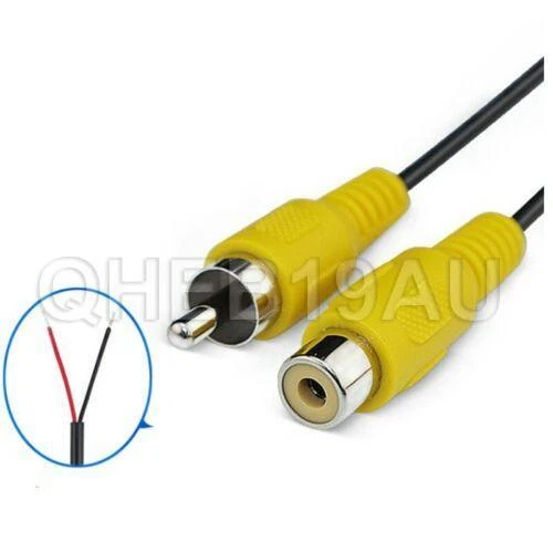RCA Male/Female Jack Stereo AV Video Plug Adapter Audio Cable Cord 26H