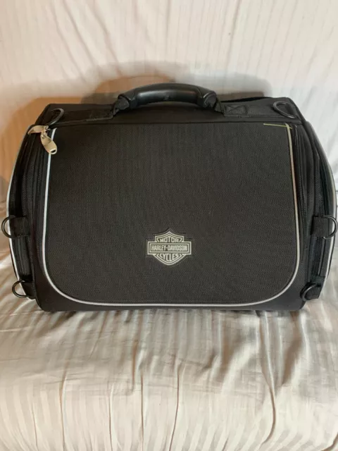 Harley Davidson Black Overnight Bag Motorcycle Luggage