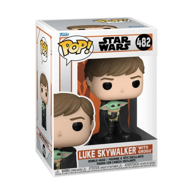 Funko Pop! Star Wars - Luke Skywalker (With Grogu) #482