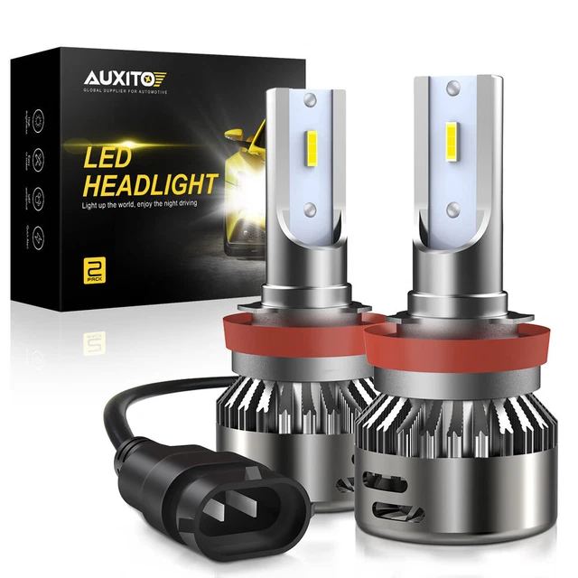 AUXITO H11 LED Headlight Kit Low Beam Bulb Super Bright 6000K Bulbs Free Return