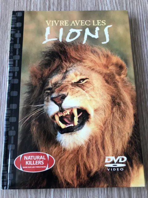 Vivre Avec Les Lions + Livret Documentaire Animalier Dvd Français Rare