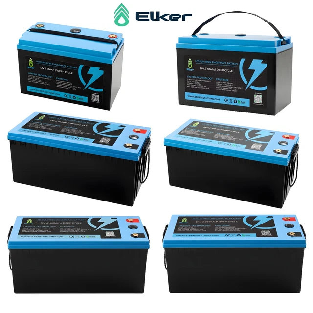 LIFEPO4 BATTERIE 12V 24V 36V 48V - 50Ah 100AH 200Ah 300Ah 400Ah 4000 ...