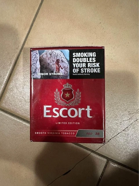 ESCORT RED METAL Collectors Tin *EMPTY* Tobacco Cigarette $20.00