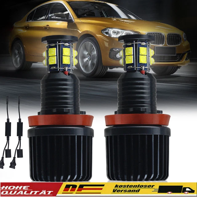 2 anelli occhi angel LED H8 120 W luce di posizione per BMW E60 E61/71/70/82 LCI E90 E91