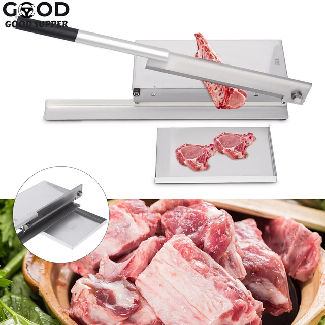 Heavy Duty Manual Meat Bone Cutter Chopper Chicken Cutting Machine with Blade US