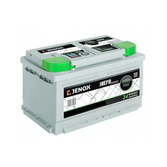 12V Jenox 80AH Carbon EFB Leisure Battery