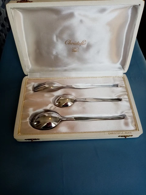 12 Cuillères à Moka CHRISTOFLE Métal Argenté Modèle ORLY LINO SABATTINI
