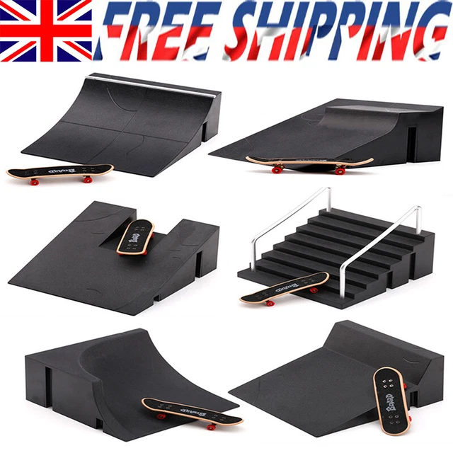 FINGERBOARD SKATE PARK Skateboard Mini Board Finger Ramps Toy Ultimate
