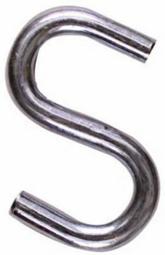 National Hardware N121-756 Heavy Open S-Hook, 3", Zinc Plated Steel