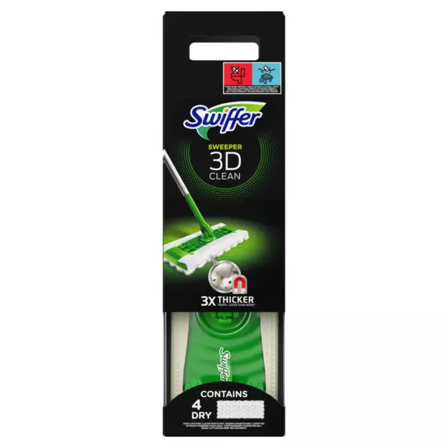 1 X Swiffer Sweeper 3D Propre 3x Thicker Lave-Sol