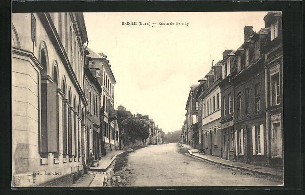 CPA Broglie, Route de Bernay