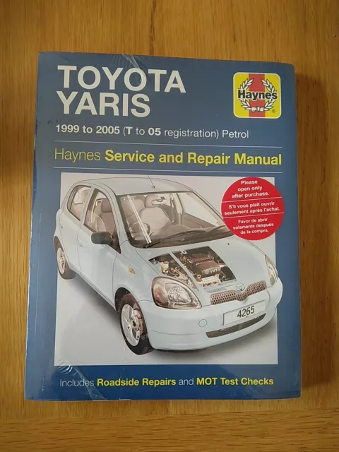 Toyota Yaris (Petrol) 1999-2005 Haynes Workshop Manual