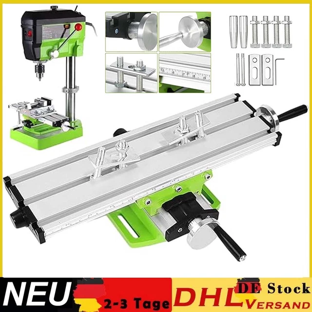 Kreuztisch Bohrtisch Kreuztisch 140x310 Mm – Frästisch, Bohrtisch, Schraubstock, Koordinatentisch, Für Präzise Bohr- Und Fräsarbeiten