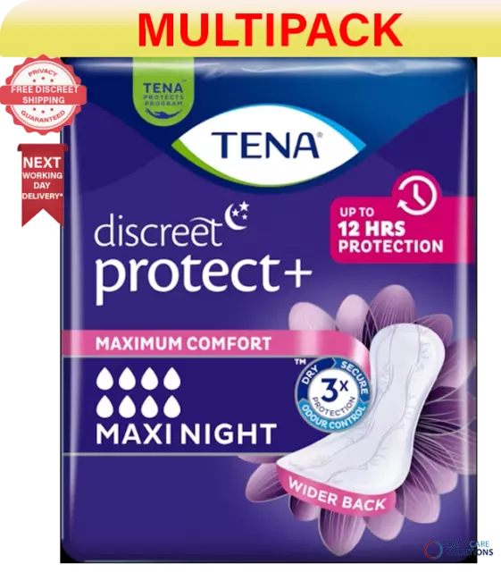 Always Discreet Incontinence Pads Plus Women Ultimate Night 6 Pads