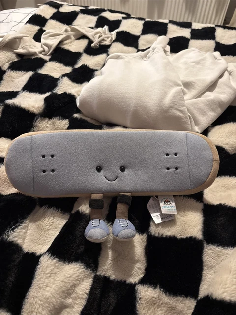 Jellycat Skateboard Amusant – Peluche Originale Et Douce, Cadeau Parfait Pour Enfant