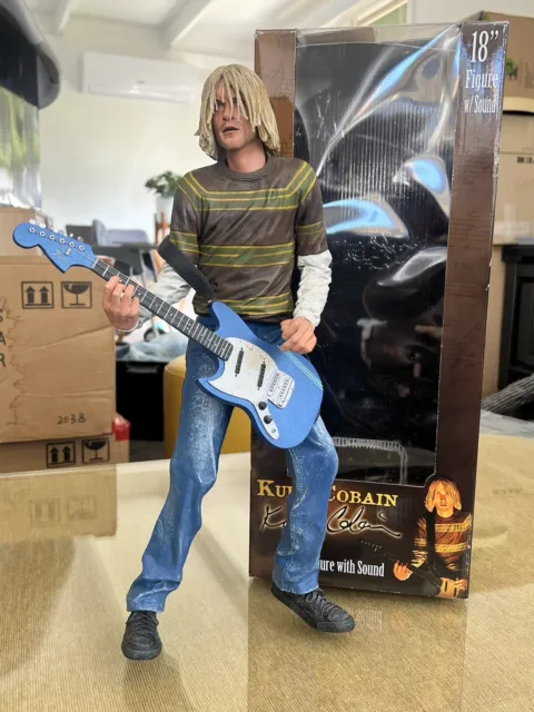 RARE NECA Kurt Cobain 18-Inch 1/4 Scale Action Figure